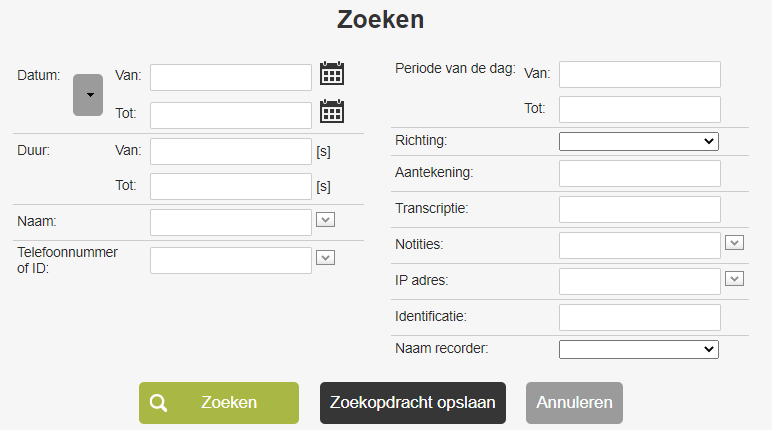 Zoekfunctie Apresa
